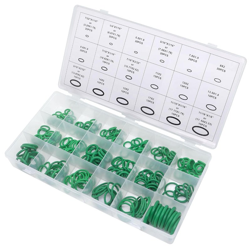 BUSY-CORNER 60 PCS 9 Sizes Gasket Air Conditioning System Seal Kit, 270 PCS 18 Sizes A/C O Ring Seals Rubber O-Rings - Image 5